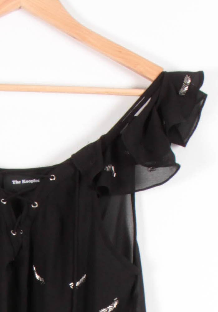 Blouse Noire - Taille S/36 de la marque The Kooples | PARAD82595 - Vendu par Paradigme - Image 3