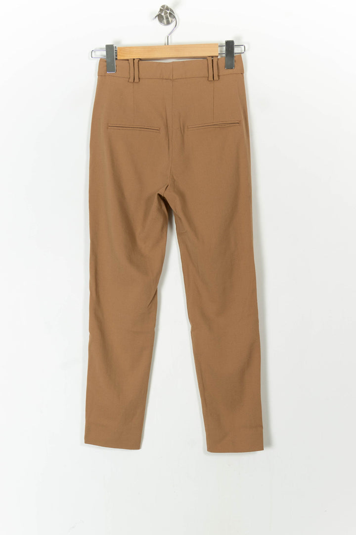 Pantalon Cigarette Marron - Taille XXS/32 de la marque The Kooples | PARAD82603 - Vendu par Paradigme - Image 4