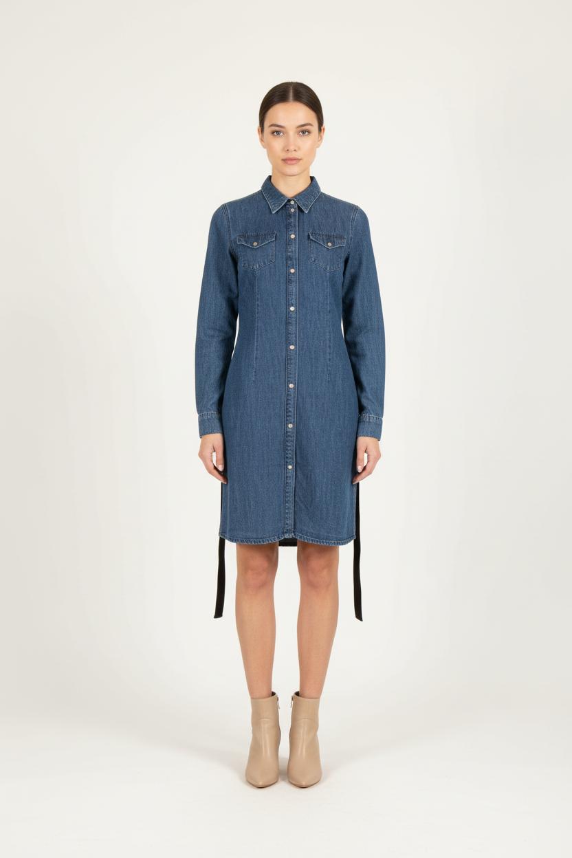 Robe Chemise Bleu - Taille S/36 de la marque Maje | PARAD82605 - Vendu par Paradigme - Image 1