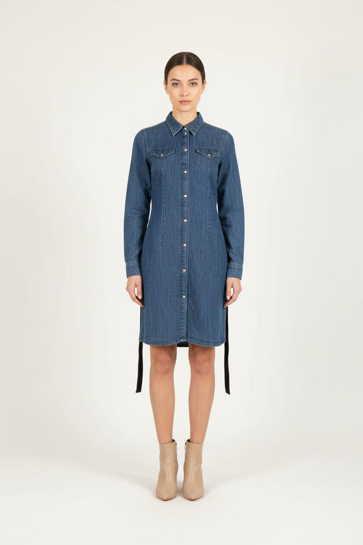 Robe Chemise Bleu - Taille S/36 de la marque Maje | PARAD82605 - Vendu par Paradigme - Image 1
