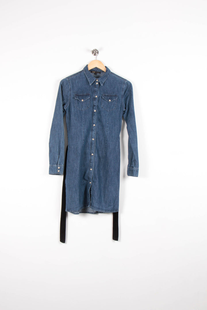 Robe Chemise Bleu - Taille S/36 de la marque Maje | PARAD82605 - Vendu par Paradigme - Image 2