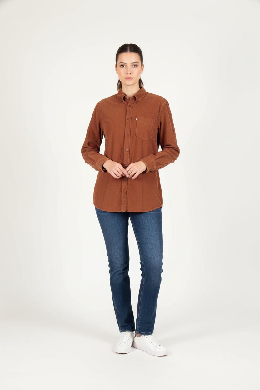 Chemise Marron - Taille XL/42 de la marque Aigle | PARAD82615 - Vendu par Paradigme - Image 1
