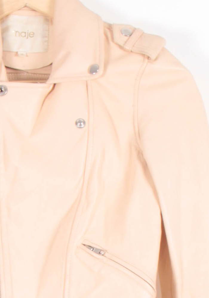 Veste Motard Rose - Taille S/36 de la marque Maje | PARAD82620 - Vendu par Paradigme - Image 3
