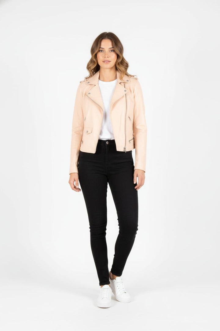 Veste Motard Rose - Taille S/36 de la marque Maje | PARAD82620 - Vendu par Paradigme - Image 1