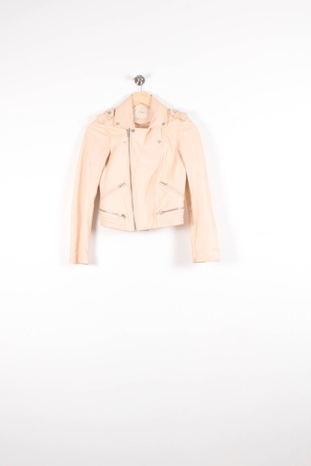 Veste Motard Rose - Taille S/36 de la marque Maje | PARAD82620 - Vendu par Paradigme - Image 2