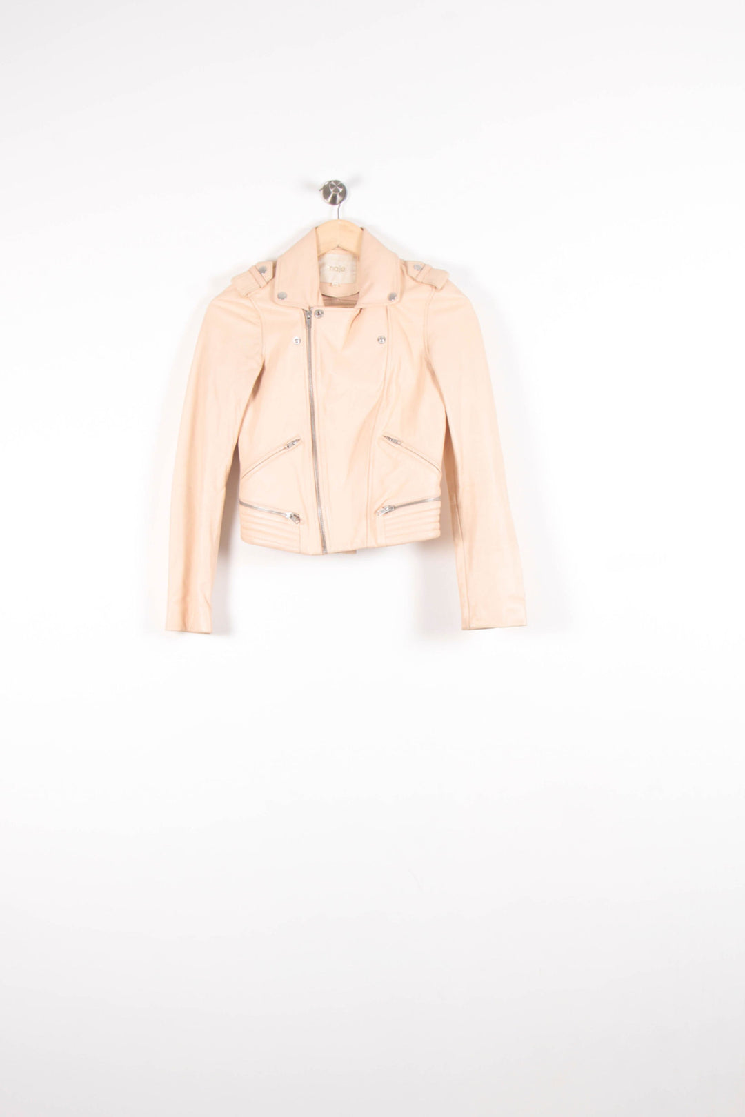 Veste Motard Rose - Taille S/36 de la marque Maje | PARAD82620 - Vendu par Paradigme - Image 2