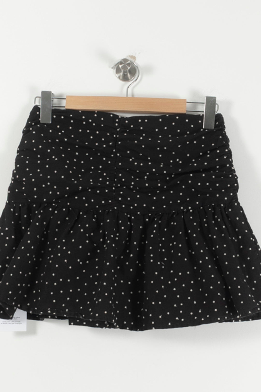 Jupe Volantée Noire à Pois Blancs - Taille M/38 de la marque Sézane | PARAD82622 - Vendu par Paradigme - Image 4