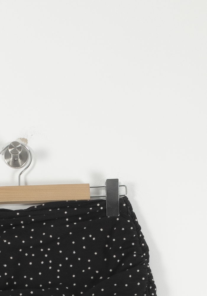 Jupe Volantée Noire à Pois Blancs - Taille M/38 de la marque Sézane | PARAD82622 - Vendu par Paradigme - Image 3