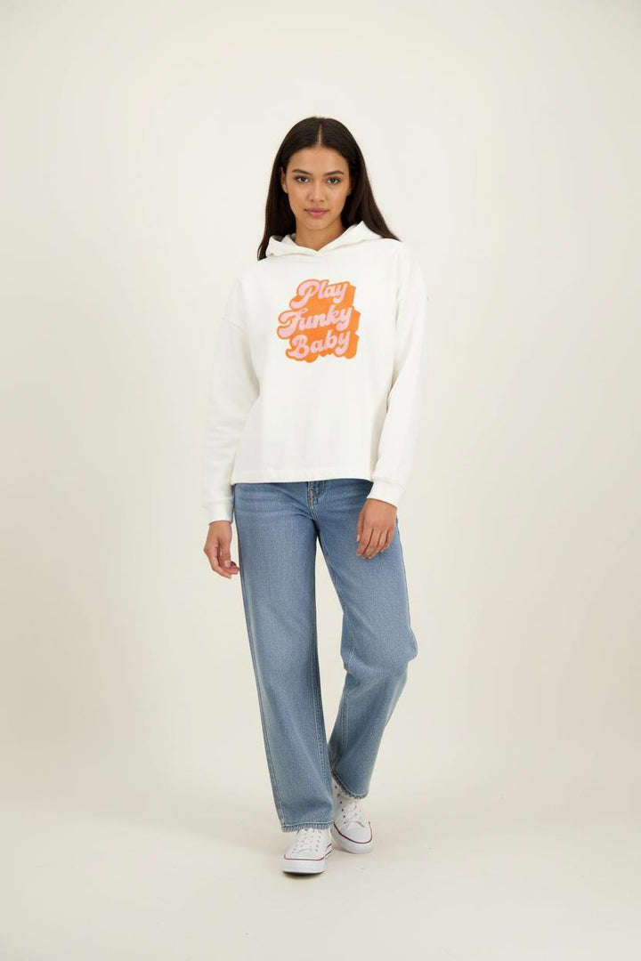 Sweat à Capuche Blanc - Taille S/36 de la marque Maje | PARAD82625 - Vendu par Paradigme - Image 1