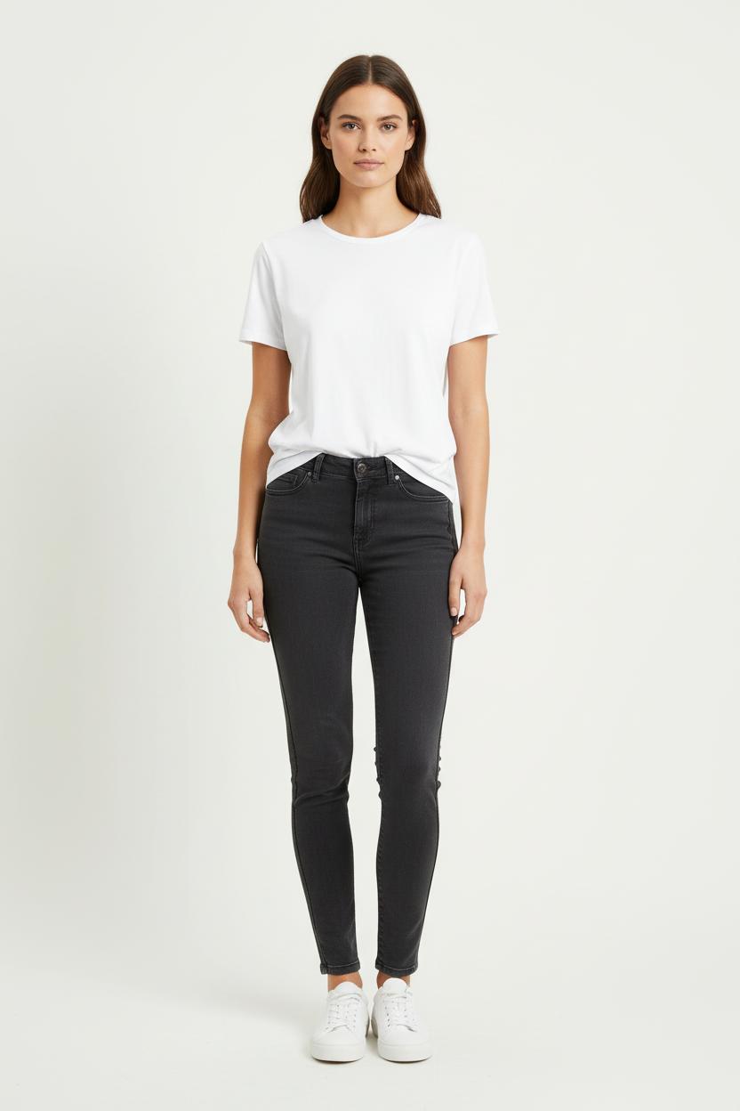 Jean Skinny Noir - Taille S/36 de la marque IKKS | PARAD82633 - Vendu par Paradigme - Image 1