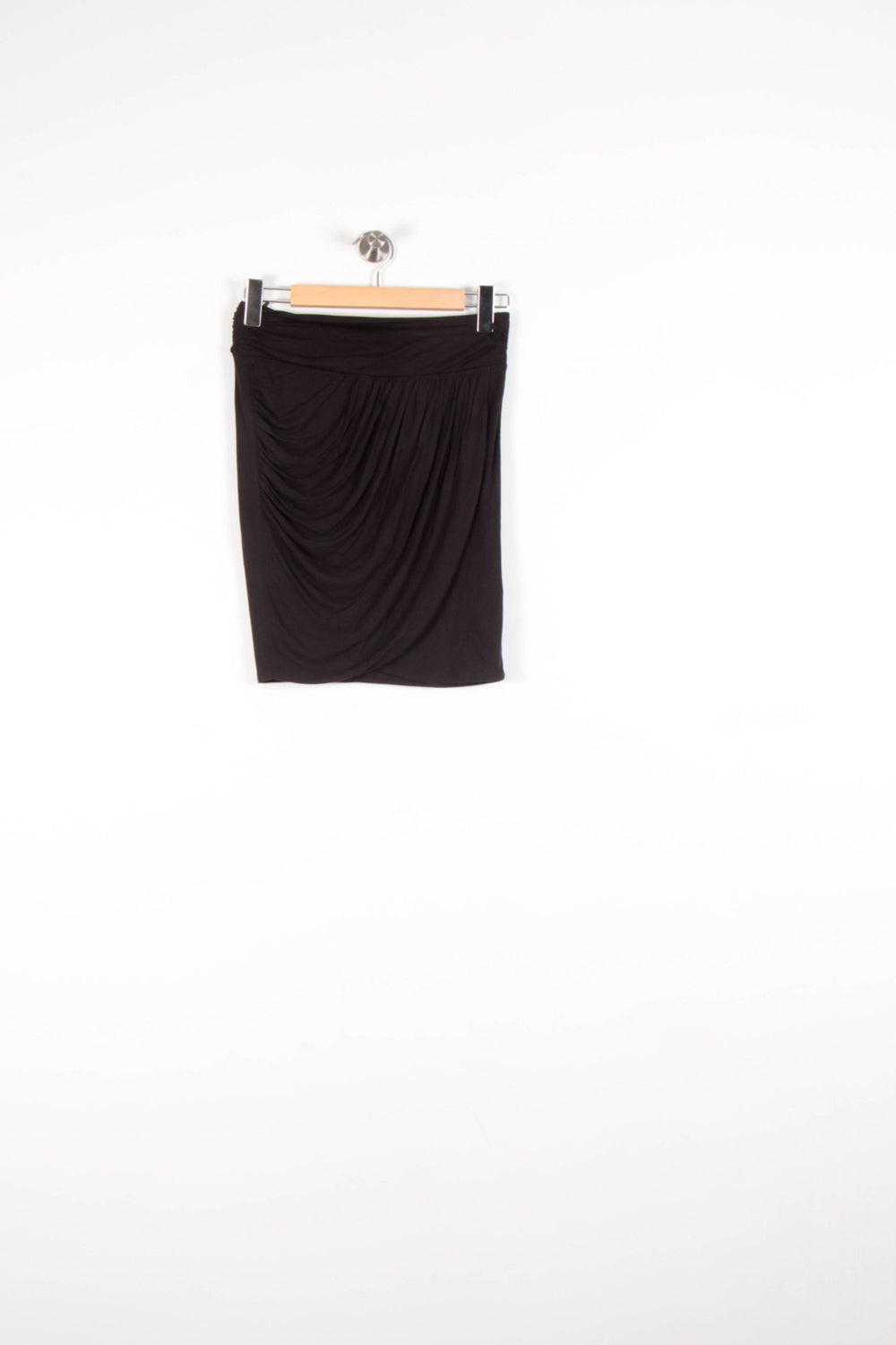 Jupe Drapée Noire - Taille S/36 de la marque IKKS | PARAD82635 - Vendu par Paradigme - Image 2
