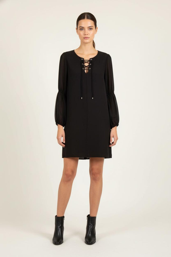 Robe Courte Noire - Taille S/36 de la marque IKKS | PARAD82639 - Vendu par Paradigme - Image 1