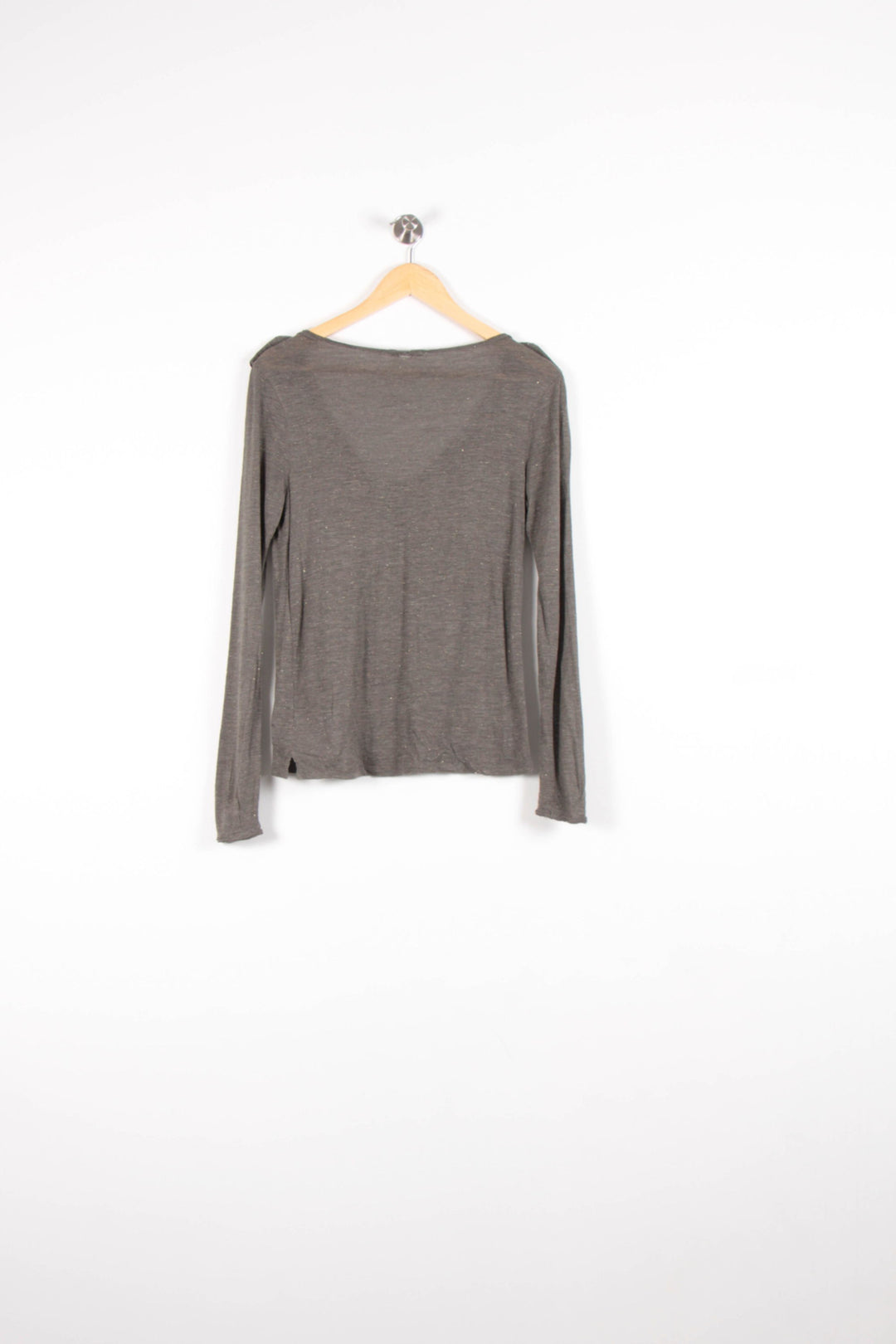 T-shirt Manches Longues Gris - Taille S/36 de la marque IKKS | PARAD82640 - Vendu par Paradigme - Image 4