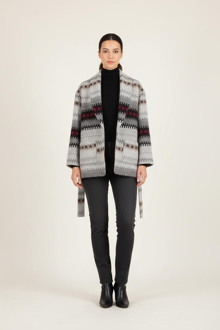 Veste Grise et Noire - Taille M/38 de la marque The Kooples | PARAD82643 - Vendu par Paradigme - Image 1