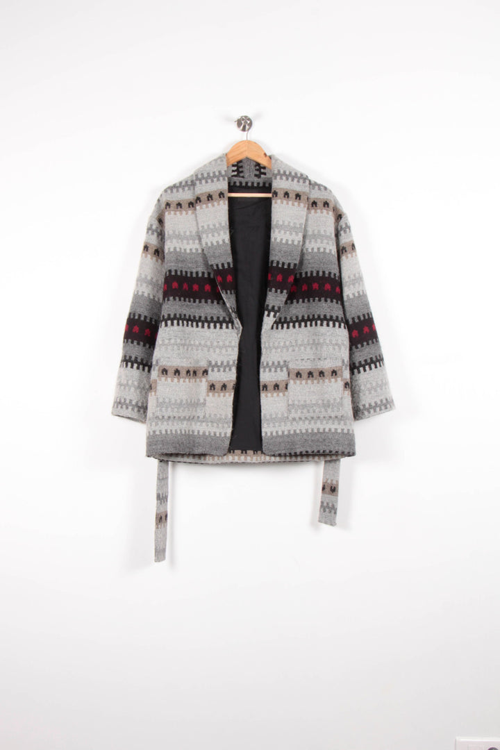 Veste Grise et Noire - Taille M/38 de la marque The Kooples | PARAD82643 - Vendu par Paradigme - Image 2