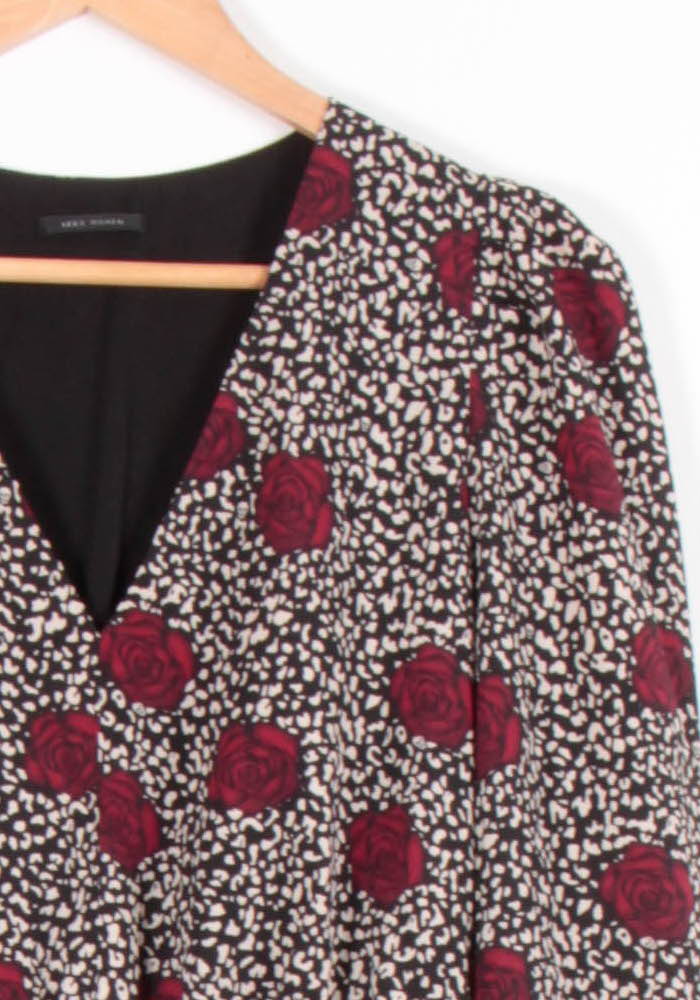 Robe Courte Noir et Bordeaux - Taille S/36 de la marque IKKS | PARAD82644 - Vendu par Paradigme - Image 3