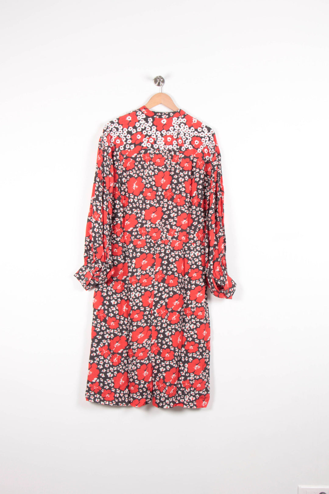 Robe Fleurie Rouge et Noir - Taille S/36 de la marque Essentiel Antwerp | PARAD82645 - Vendu par Paradigme - Image 4