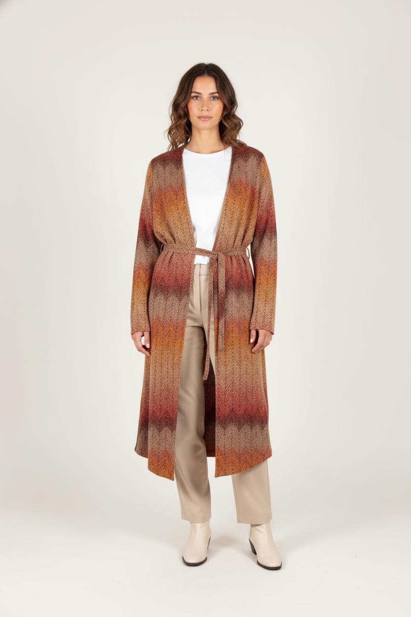 Robe Longue Multicolore - Taille M/38 de la marque La Fée Maraboutée | PARAD82647 - Vendu par Paradigme - Image 1