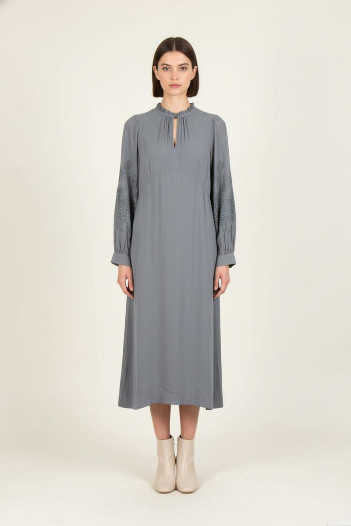 Robe Midi Grise - Taille M/38 de la marque Stella Forest | PARAD82650 - Vendu par Paradigme - Image 1