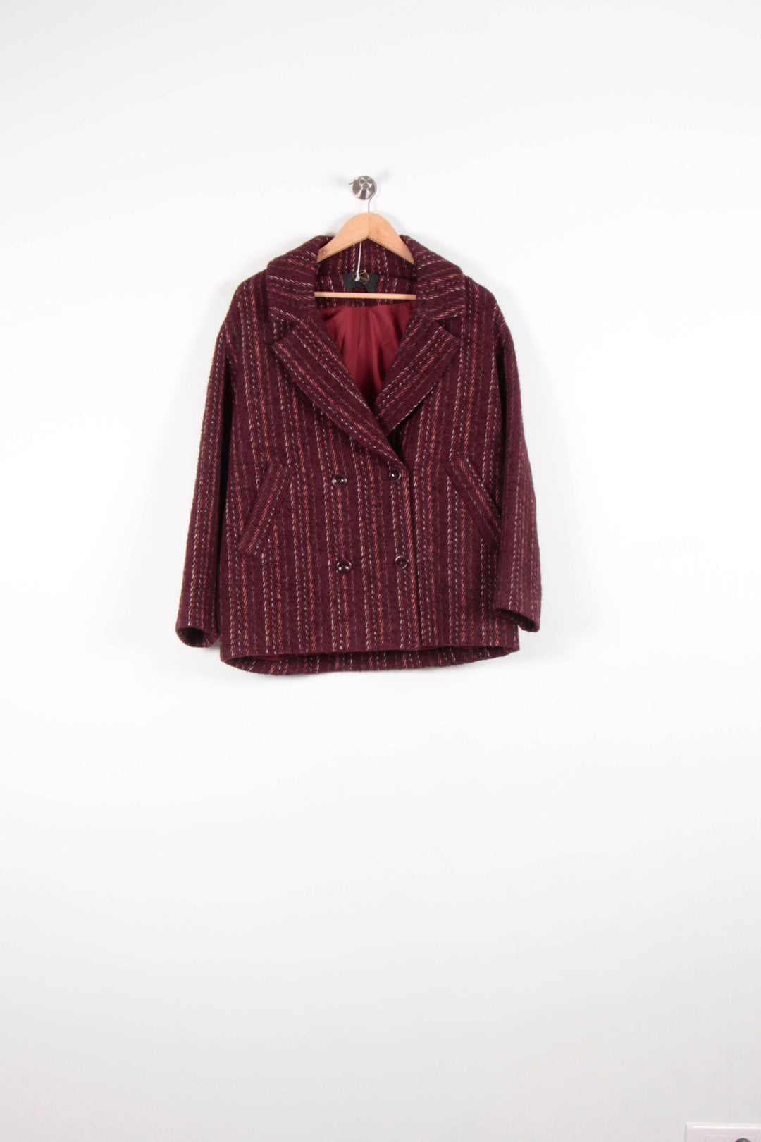 Veste Bordeaux rayée - Taille S/36 de la marque Des petits hauts | PARAD82651 - Vendu par Paradigme - Image 2