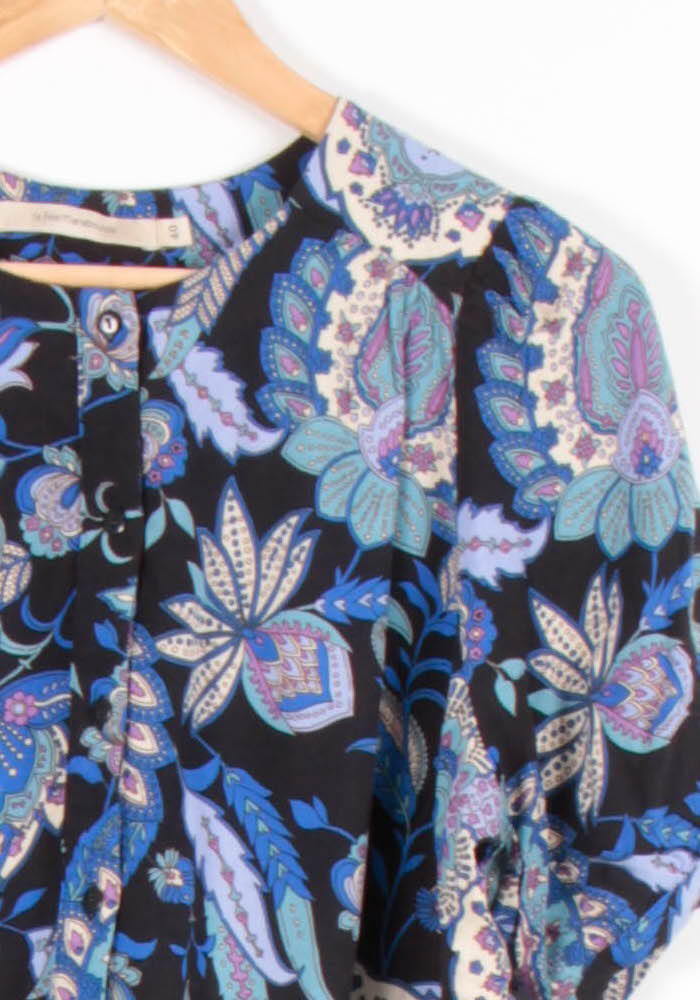 Blouse Bleue et Noire - Taille L/40 de la marque La Fée Maraboutée | PARAD82657 - Vendu par Paradigme - Image 3