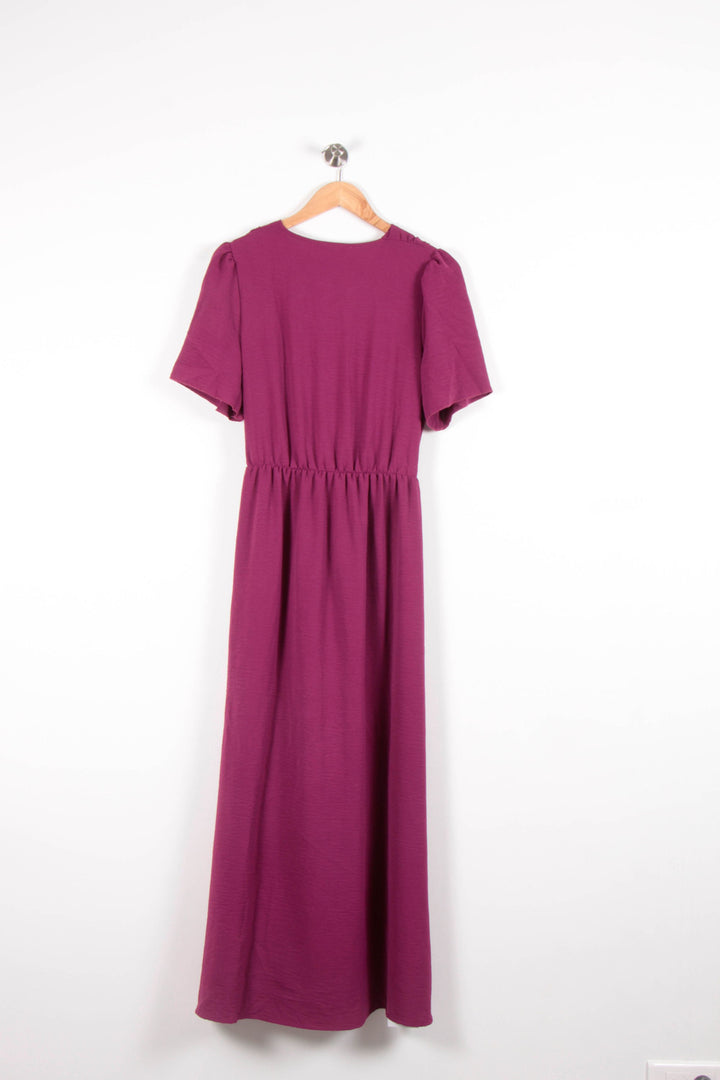 Robe Longue Violette - Taille L/40 de la marque La Fée Maraboutée | PARAD82661 - Vendu par Paradigme - Image 4