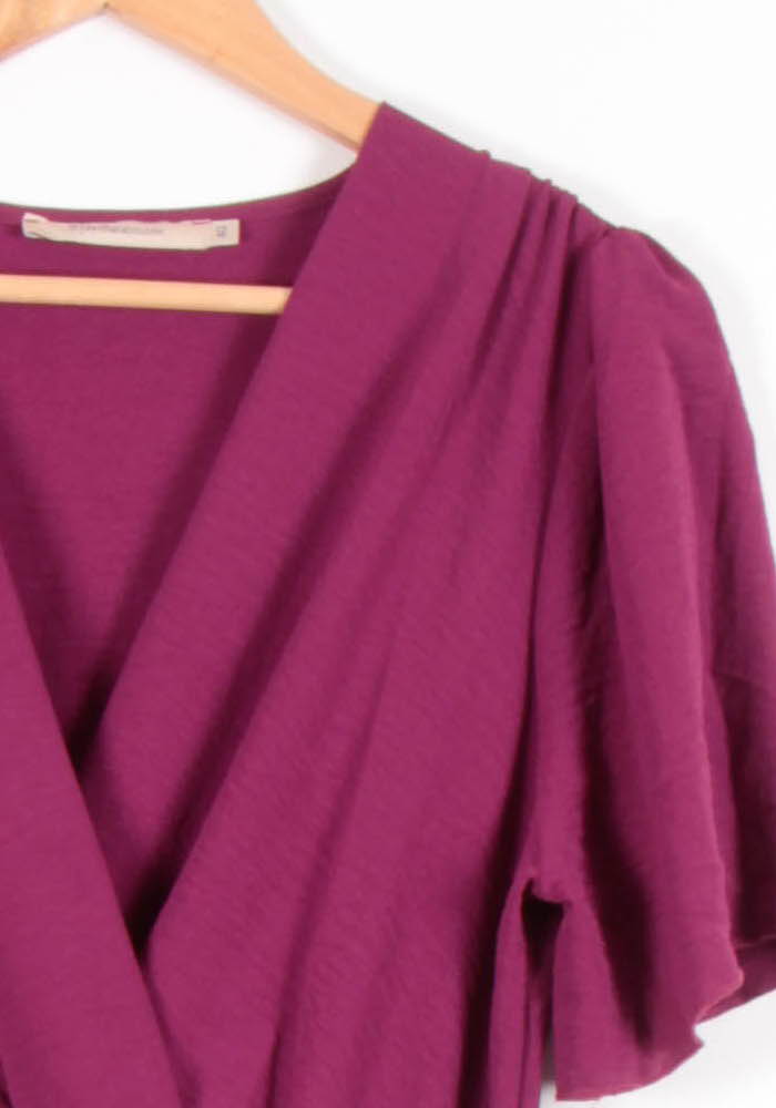 Robe Longue Violette - Taille L/40 de la marque La Fée Maraboutée | PARAD82661 - Vendu par Paradigme - Image 3