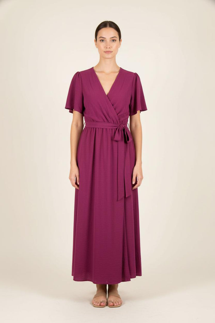 Robe Longue Violette - Taille L/40 de la marque La Fée Maraboutée | PARAD82661 - Vendu par Paradigme - Image 1