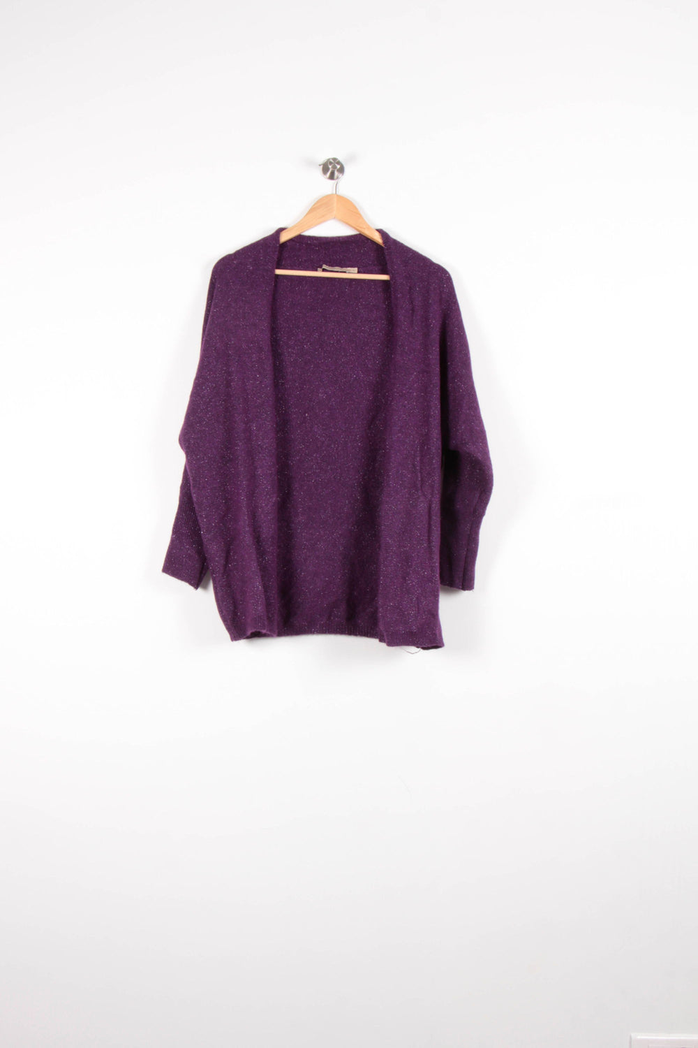 Cardigan Violet - Taille M/38 de la marque La Fée Maraboutée | PARAD82663 - Vendu par Paradigme - Image 2