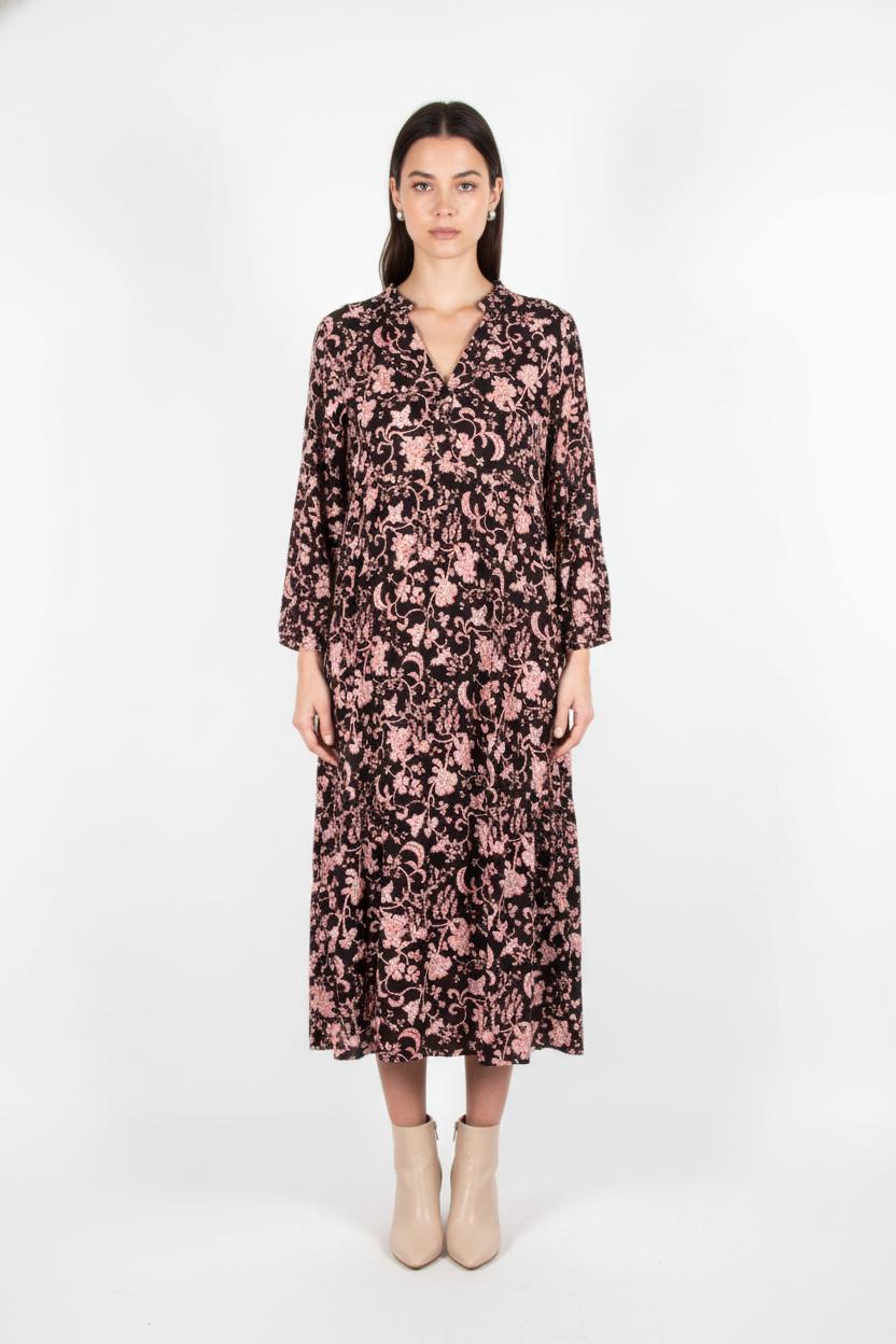 Robe Noire et Rose - Taille XL/42 de la marque La Fée Maraboutée | PARAD82664 - Vendu par Paradigme - Image 1