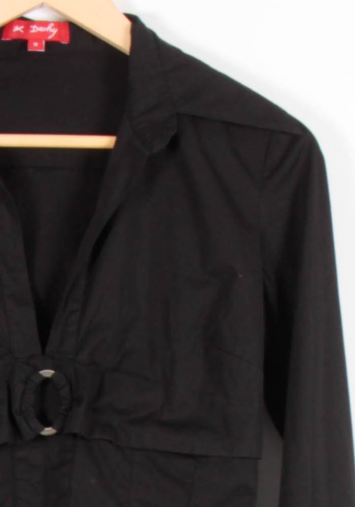 Chemise Noire - Taille M/38 de la marque Derhy | PARAD82671 - Vendu par Paradigme - Image 3