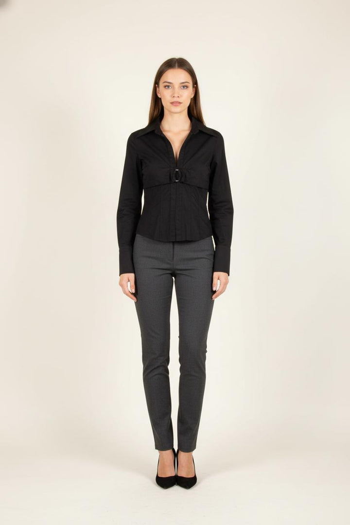 Chemise Noire - Taille M/38 de la marque Derhy | PARAD82671 - Vendu par Paradigme - Image 1
