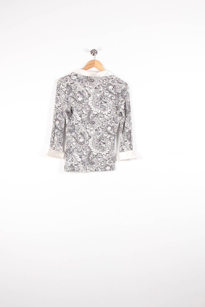 Chemise Blanche et Noire - Taille L/40 de la marque Maison 123 | PARAD82672 - Vendu par Paradigme - Image 4