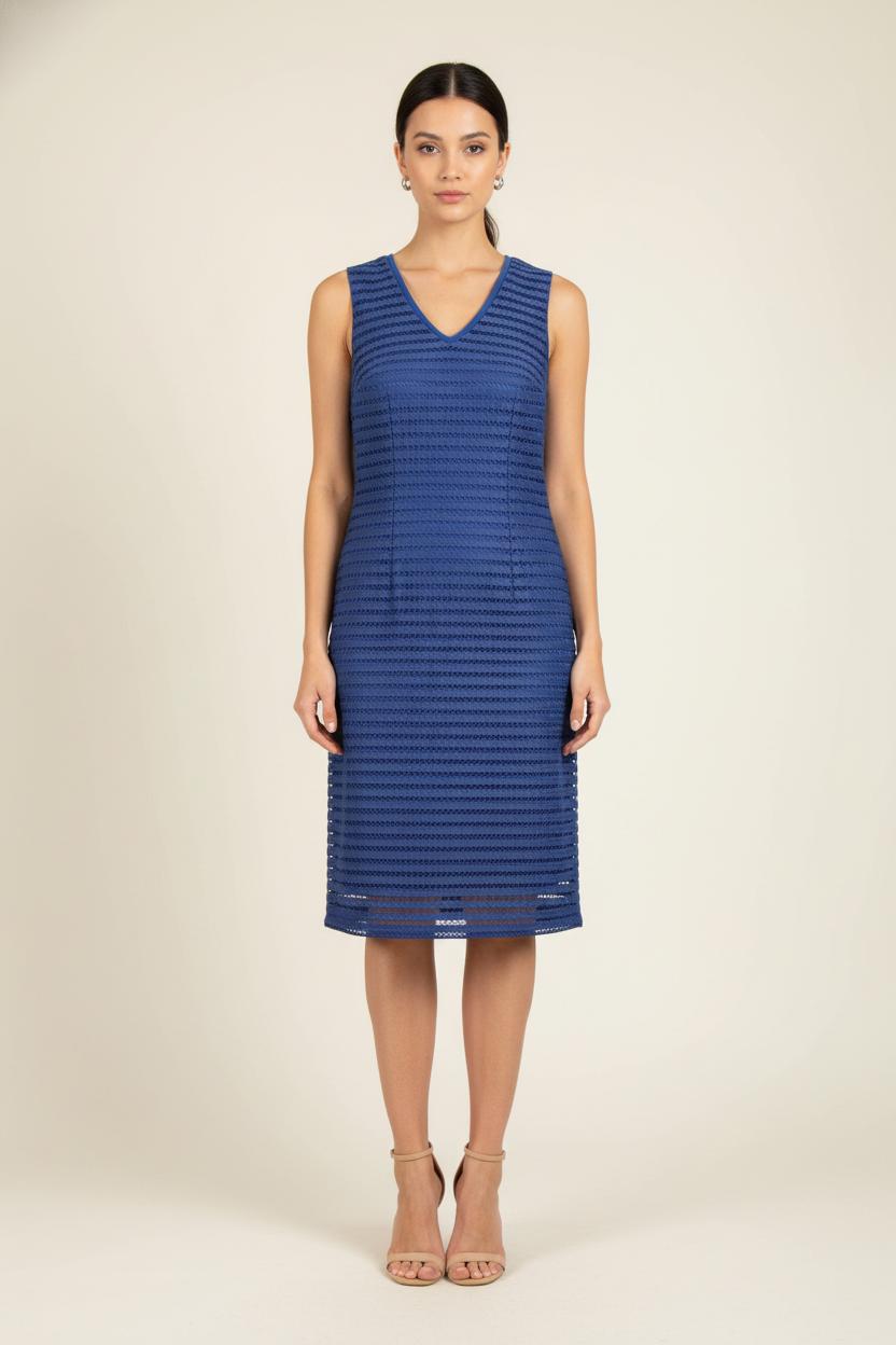 Robe Droite Bleue - Taille XS/34 de la marque Maison 123 | PARAD82674 - Vendu par Paradigme - Image 1