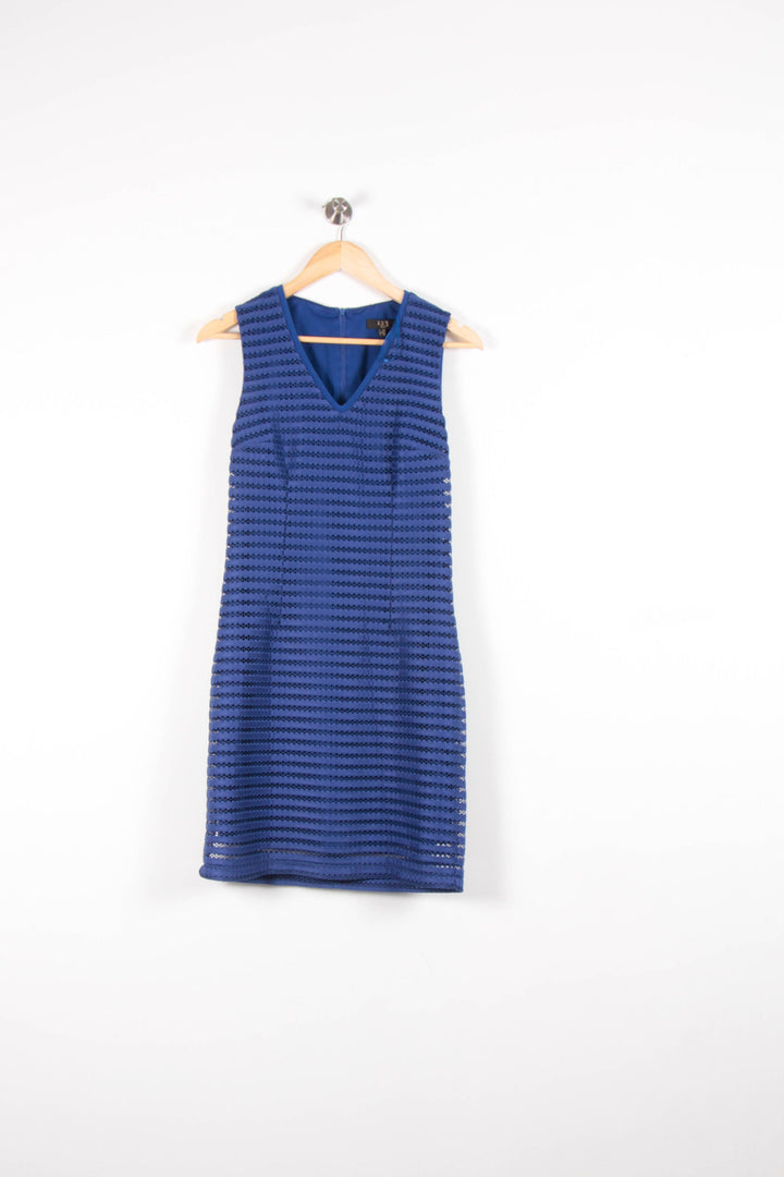 Robe Droite Bleue - Taille XS/34 de la marque Maison 123 | PARAD82674 - Vendu par Paradigme - Image 2