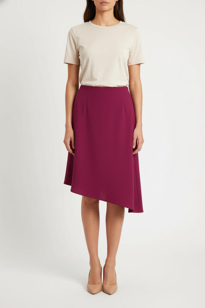 Jupe Asymétrique Violette - Taille S/36 de la marque Maison 123 | PARAD82676 - Vendu par Paradigme - Image 1