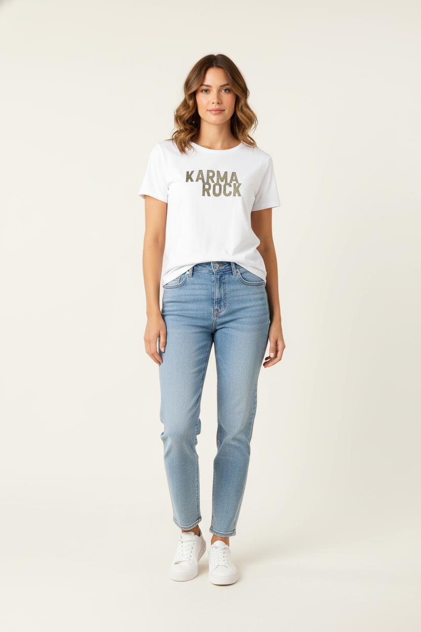 Tee-shirt Blanc - Taille L/40 de la marque IKKS | PARAD82681 - Vendu par Paradigme - Image 1