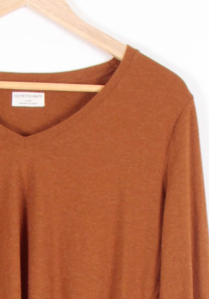 Tee-shirt Marron - Taille S/36 de la marque Des petits hauts | PARAD82683 - Vendu par Paradigme - Image 3