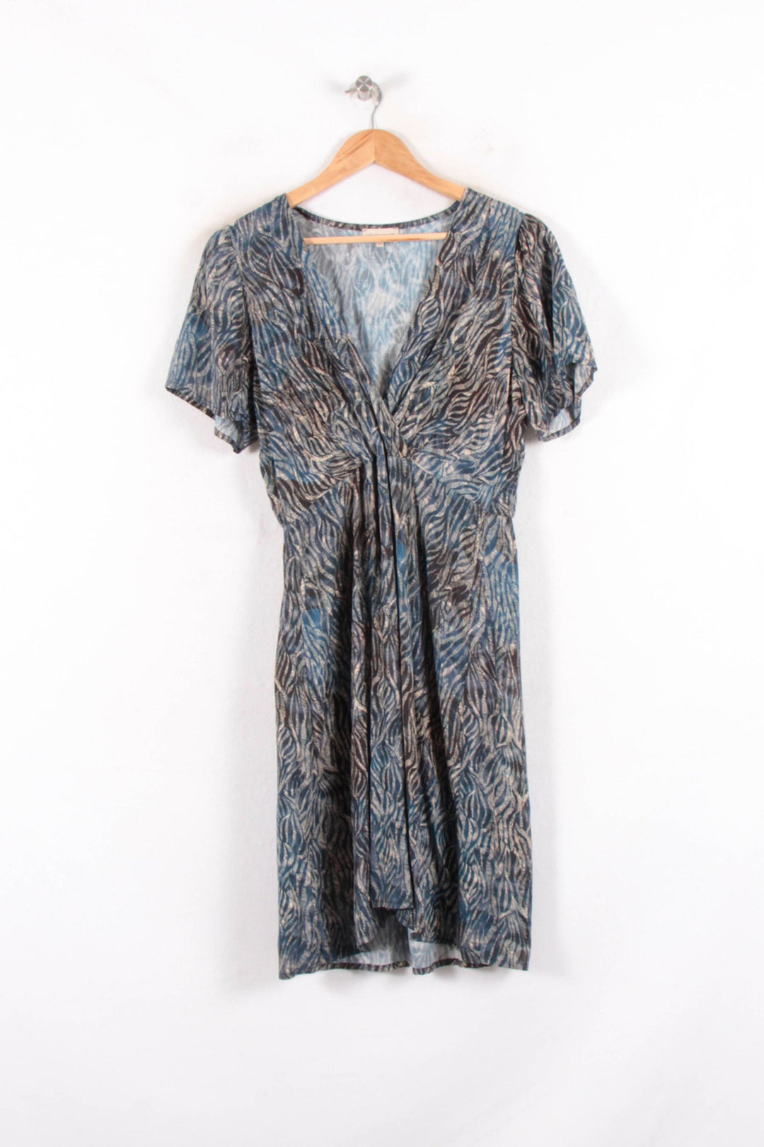 Robe Bleu et Beige - Taille L/40 de la marque La Fée Maraboutée | PARAD82686 - Vendu par Paradigme - Image 2