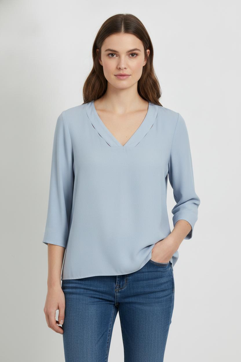 Blouse Bleue - Taille XL/42 de la marque Maison 123 | PARAD82688 - Vendu par Paradigme - Image 1