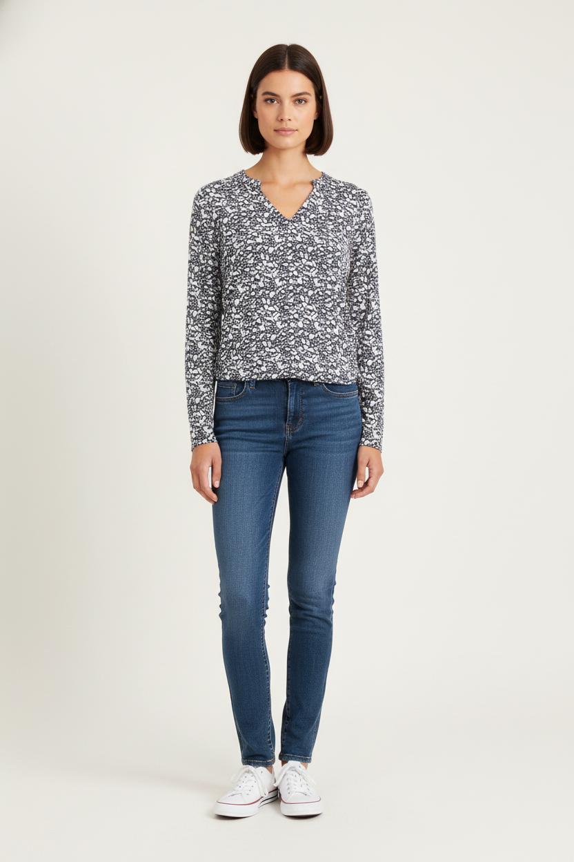 Blouse Bleu et Blanche - Taille M/38 de la marque Caroll | PARAD82689 - Vendu par Paradigme - Image 1