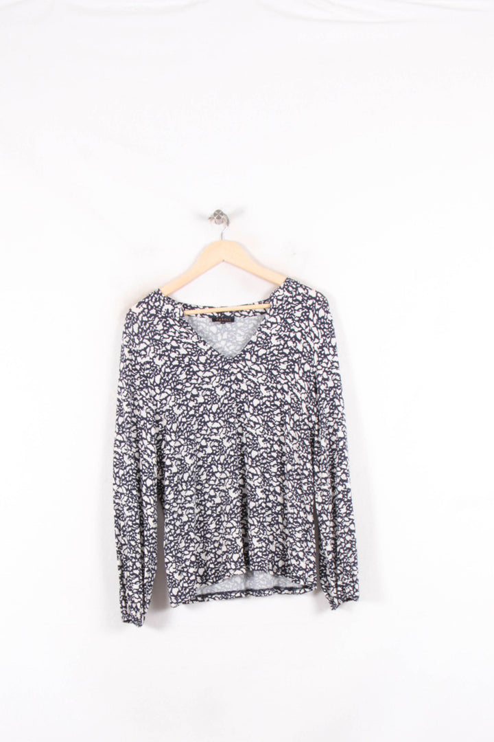 Blouse Bleu et Blanche - Taille M/38 de la marque Caroll | PARAD82689 - Vendu par Paradigme - Image 2
