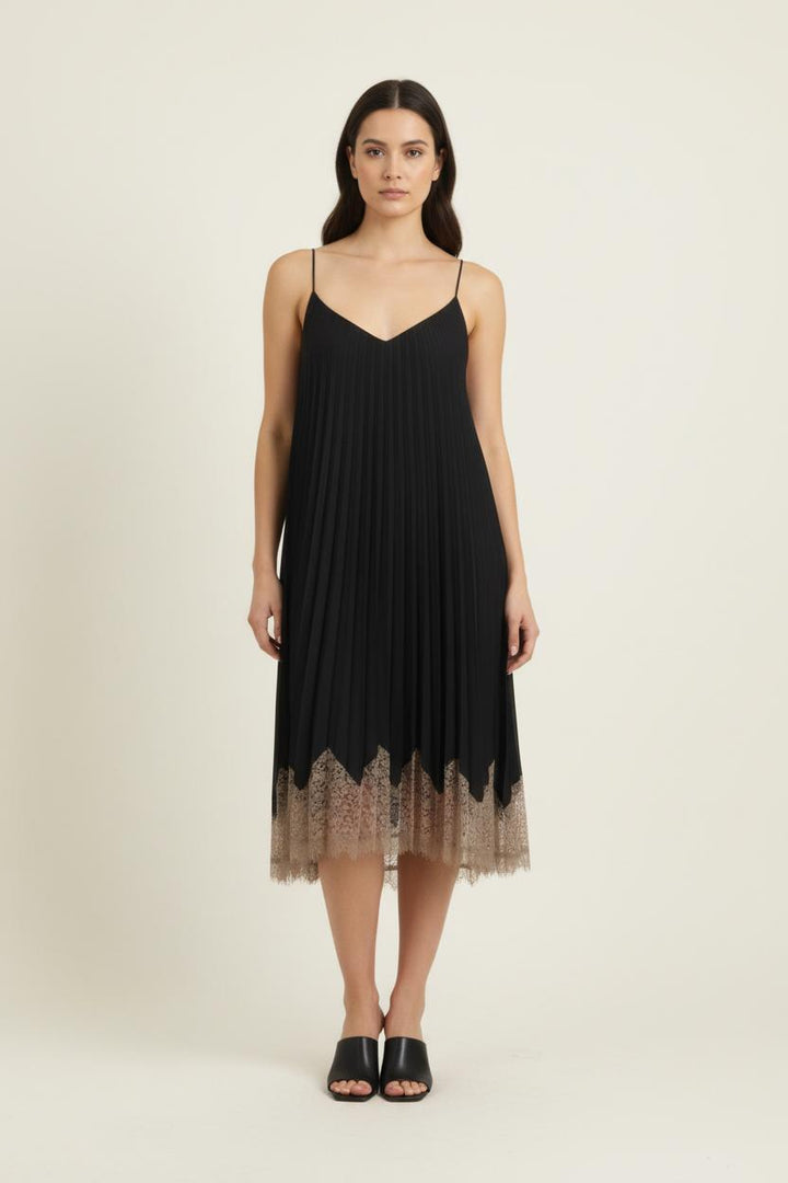 Robe Midi Noire et Beige - Taille XXXL/46 de la marque Marina Rinaldi | PARAD82690 - Vendu par Paradigme - Image 1