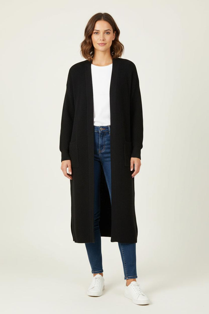 Cardigan Noir - Taille S/36 de la marque La Fée Maraboutée | PARAD82695 - Vendu par Paradigme - Image 1