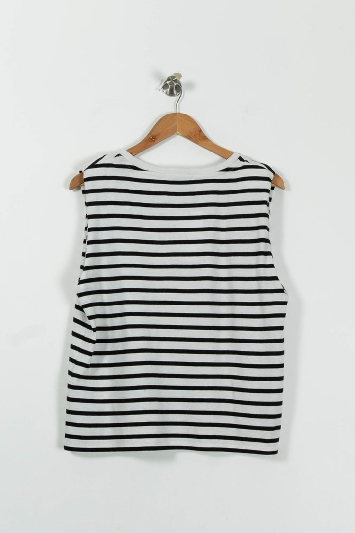 Débardeur Blanc et Noir - Taille M/38 de la marque IKKS | PARAD82699 - Vendu par Paradigme - Image 4