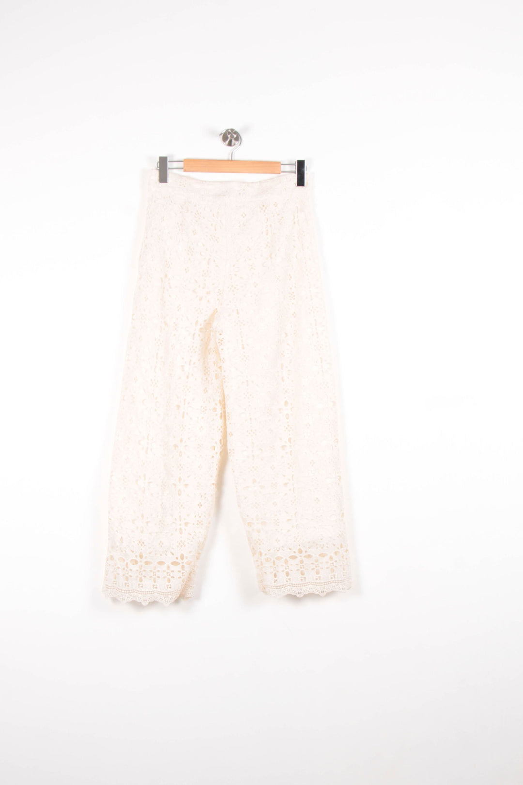 Pantalon En Dentelle Blanc - Taille L/40 de la marque La Fée Maraboutée | PARAD82709 - Vendu par Paradigme - Image 4