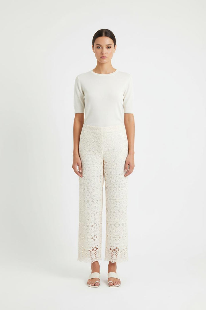 Pantalon En Dentelle Blanc - Taille L/40 de la marque La Fée Maraboutée | PARAD82709 - Vendu par Paradigme - Image 1