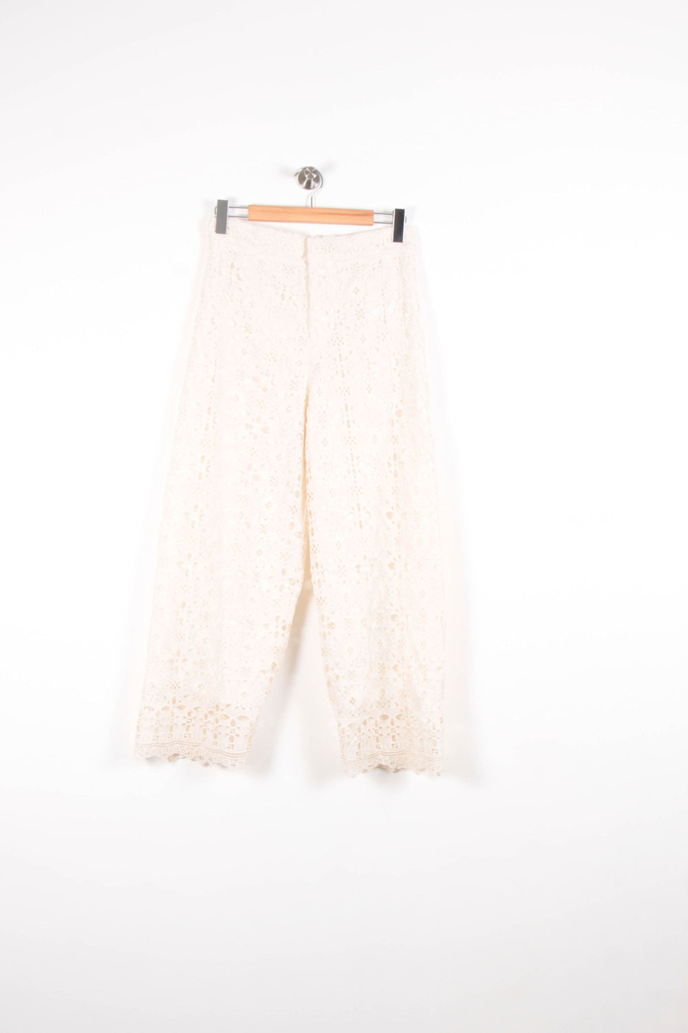 Pantalon En Dentelle Blanc - Taille L/40 de la marque La Fée Maraboutée | PARAD82709 - Vendu par Paradigme - Image 2