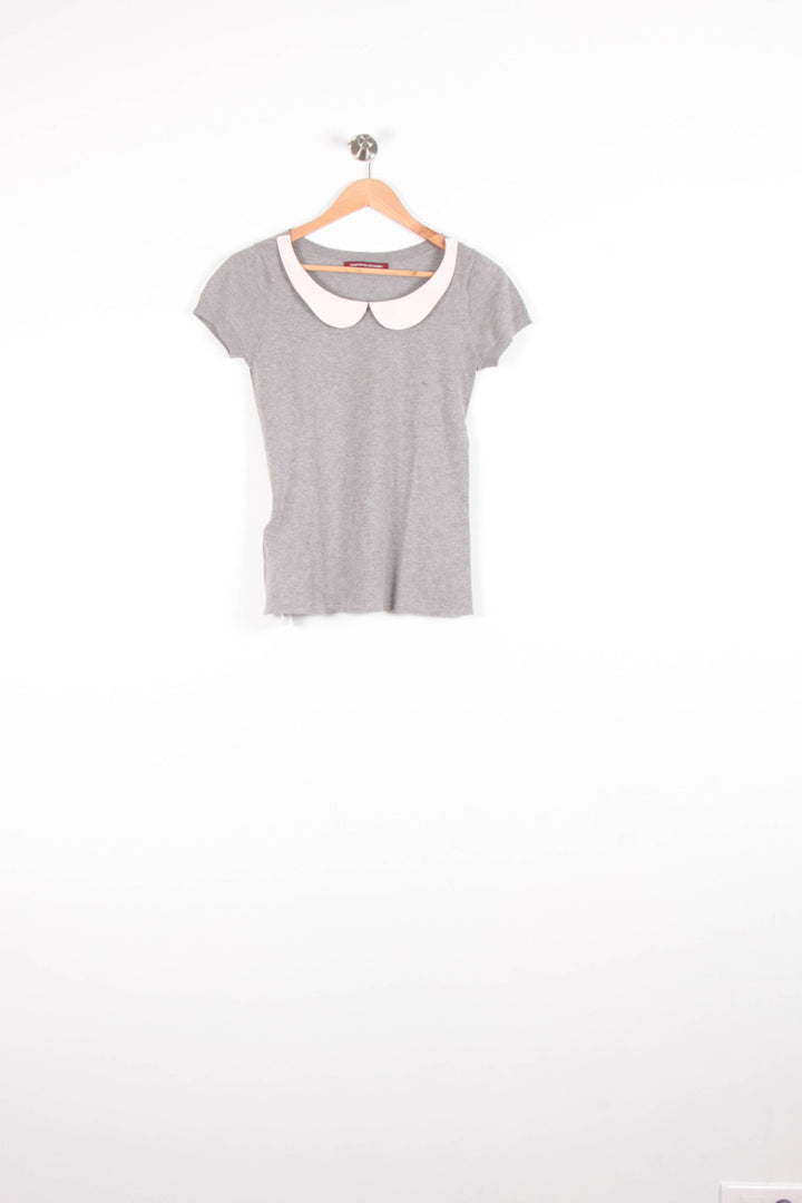 T-shirt Gris et Blanc - Taille XS/34 de la marque Comptoir des Cotonniers | PARAD82717 - Vendu par Paradigme - Image 2