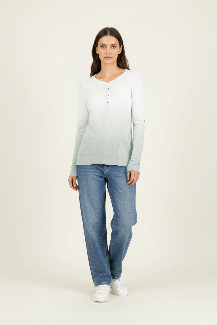 Pull Blanc et Vert - Taille S/36 de la marque Bérénice | PARAD82720 - Vendu par Paradigme - Image 1